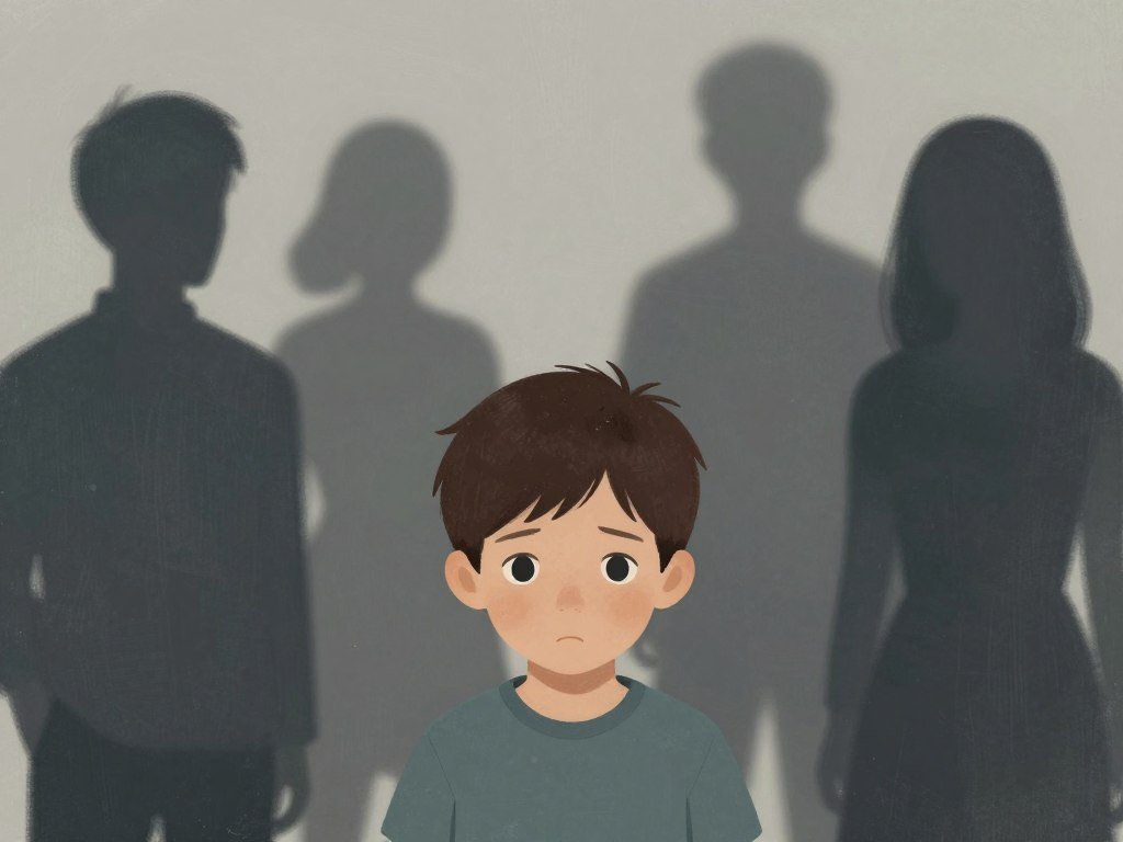 Childhood memories symbolizing past trauma causing fear of relationships