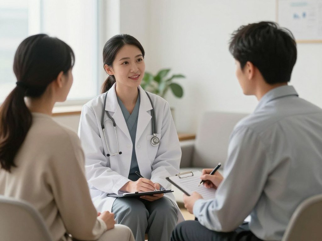 Mental health professional conducting a consultation session