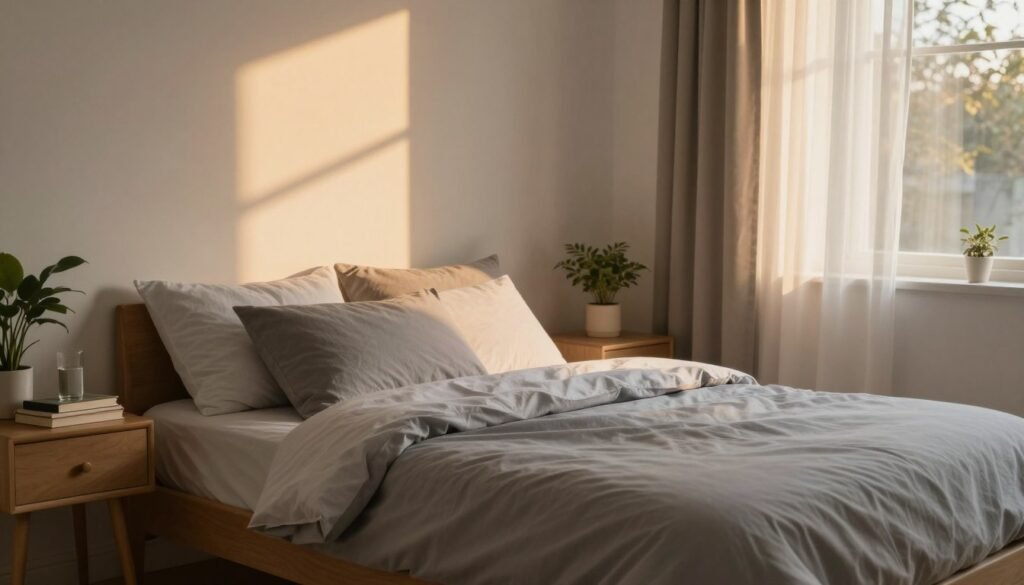 Peaceful bedroom environment representing successful treatment outcomes