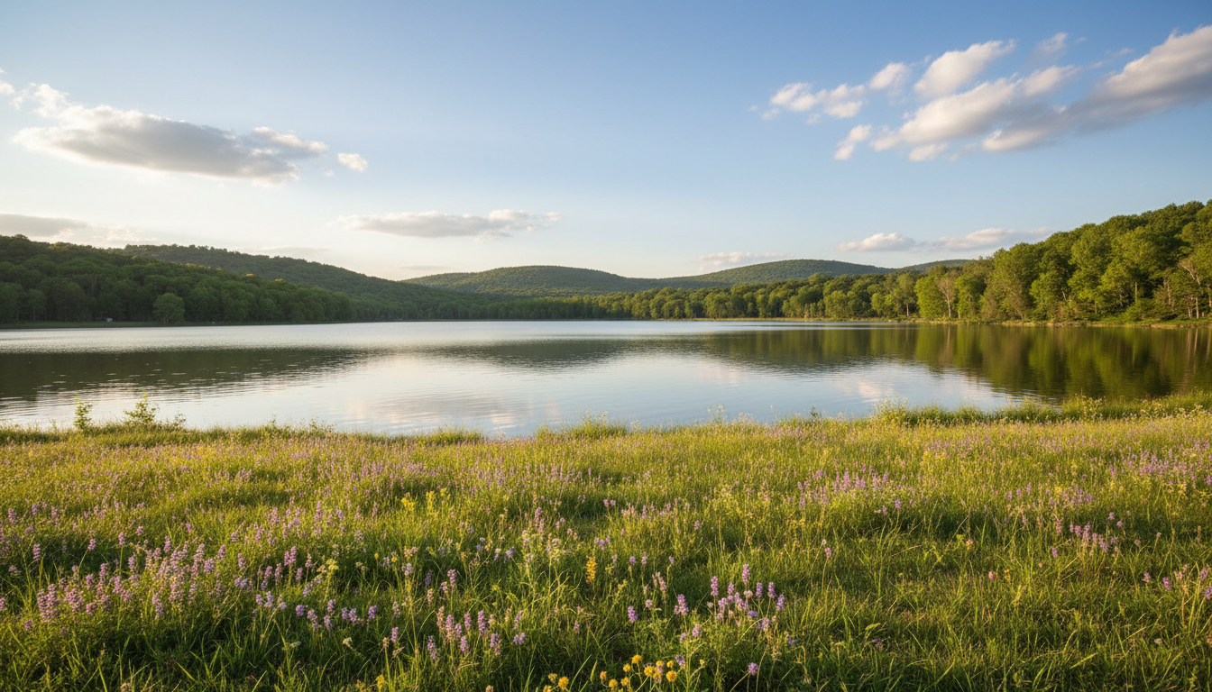 Peaceful scenery for relaxation