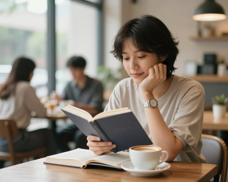 Person confidently enjoying solo activities showing recovery from monophobia