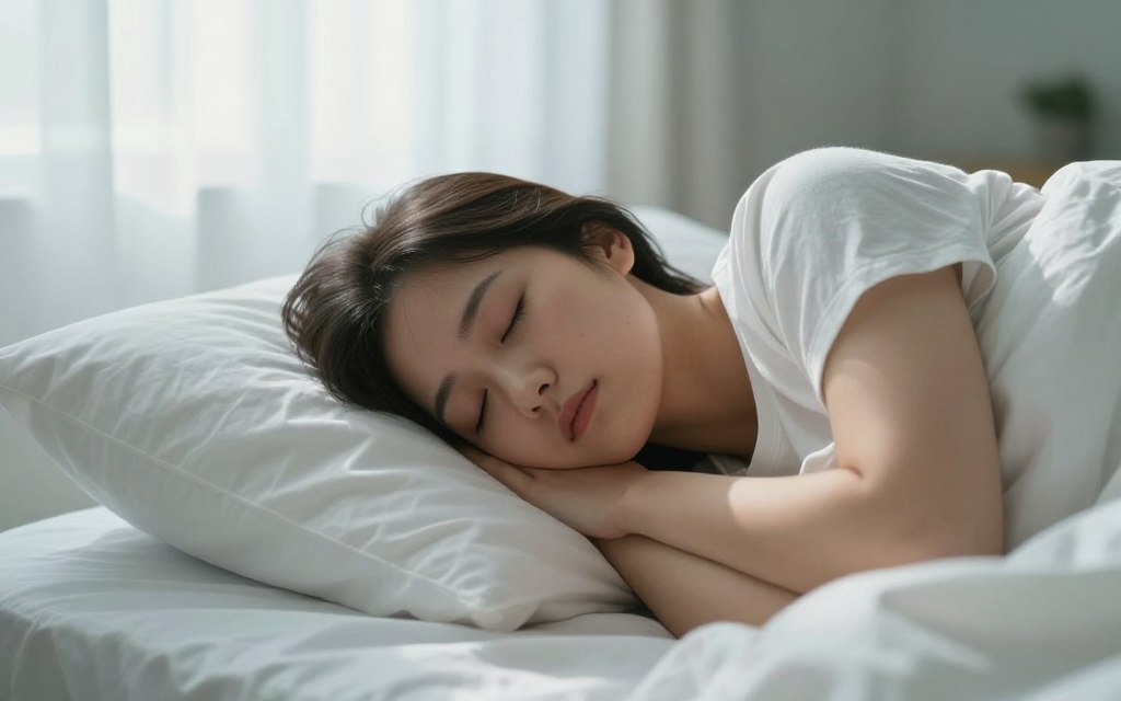 Person sleeping peacefully representing recovery from somniphobia