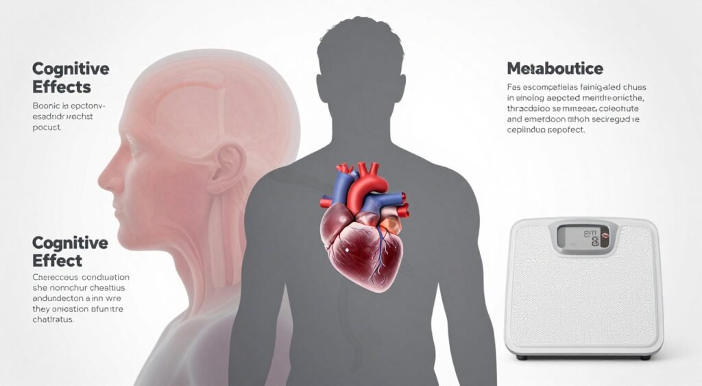 Visual representation of health impacts from sleep deprivation