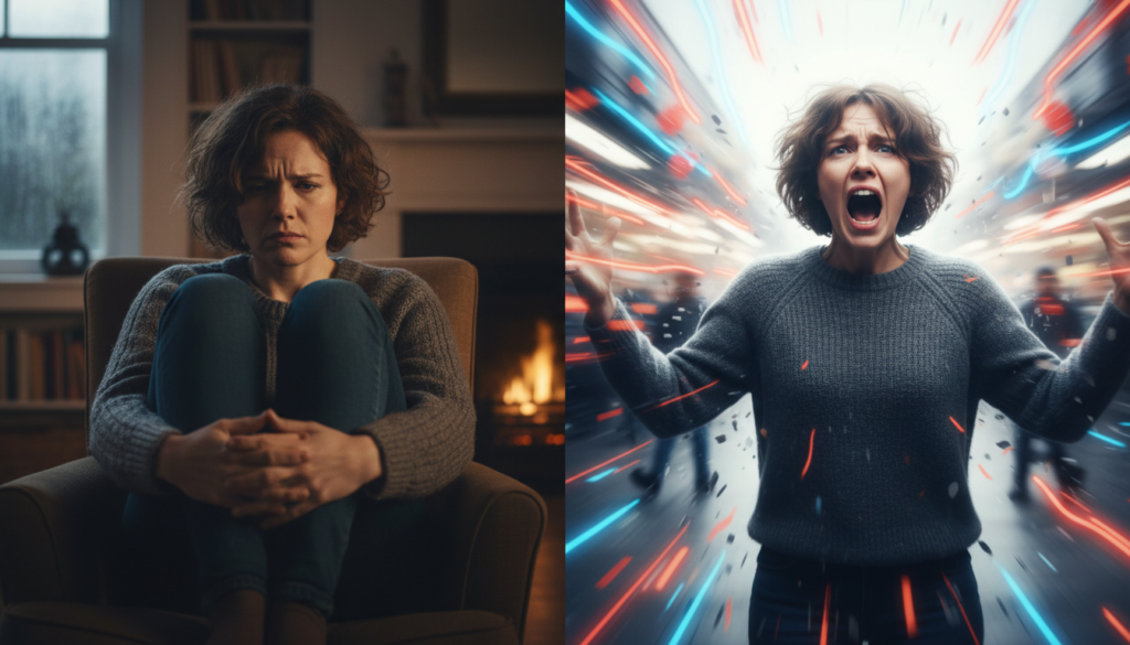 difference between anxiety and panic attacks