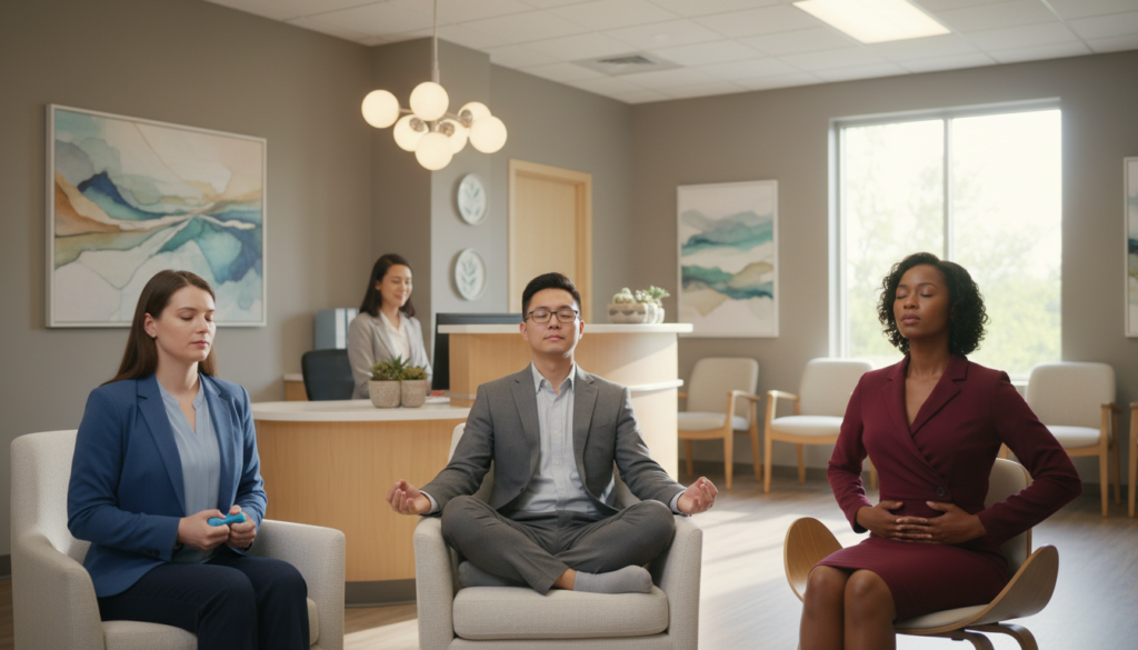 managing anxiety in doctors office techniques