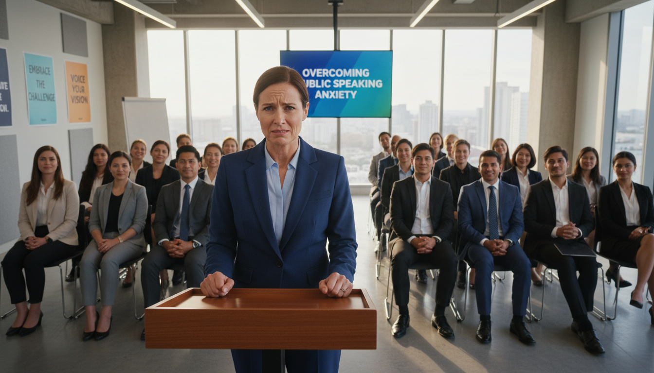 performance anxiety management during a presentation