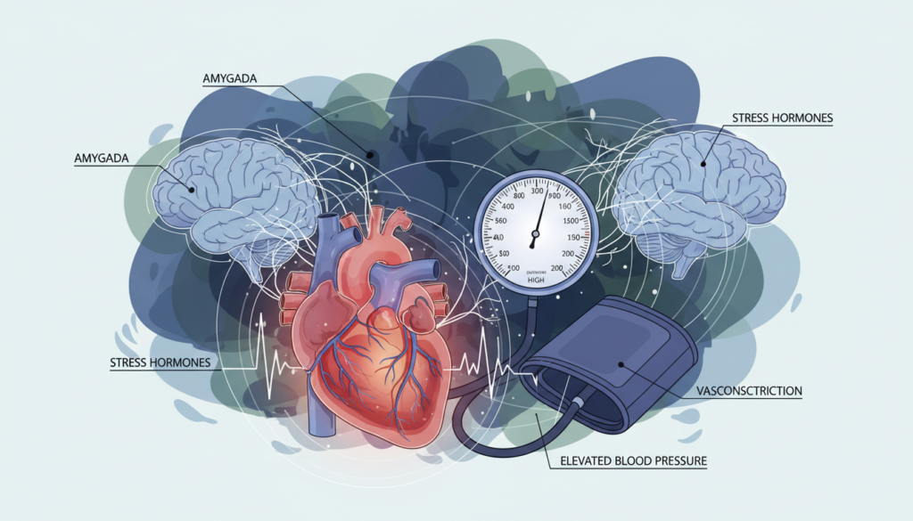 physiology of anxiety and blood pressure